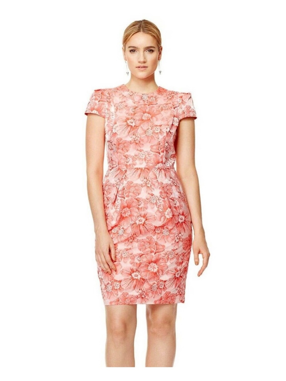 Carmen Marc Valvo Imperial Garden Sheath 16 Floral